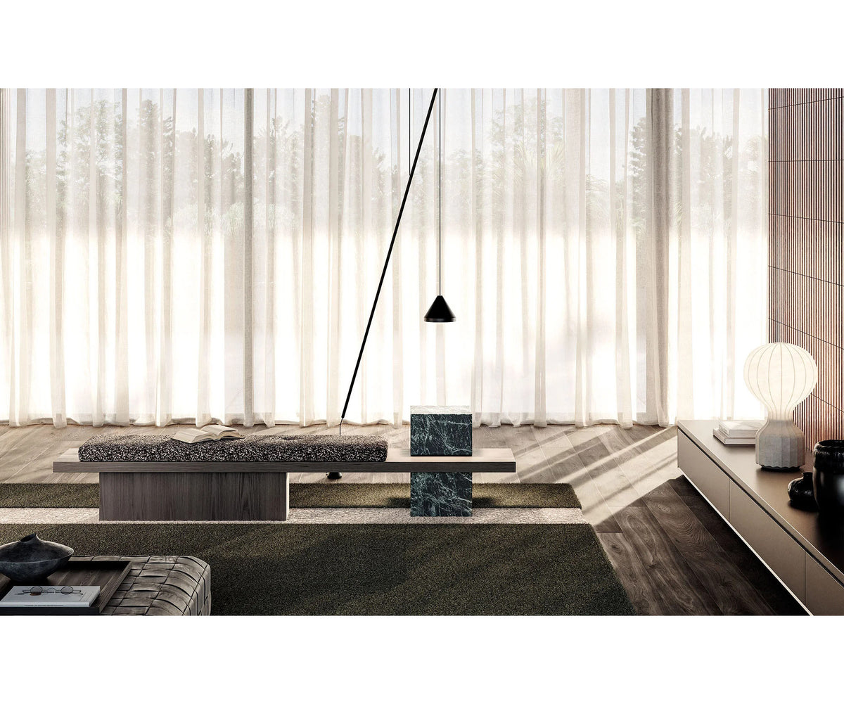 Metis Panca Bench by Frigerio contemporary upholstered bench Casa Design Group