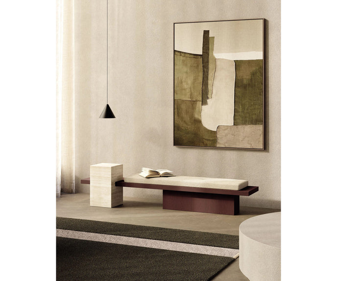 Metis Panca Bench by Frigerio contemporary upholstered bench Casa Design Group