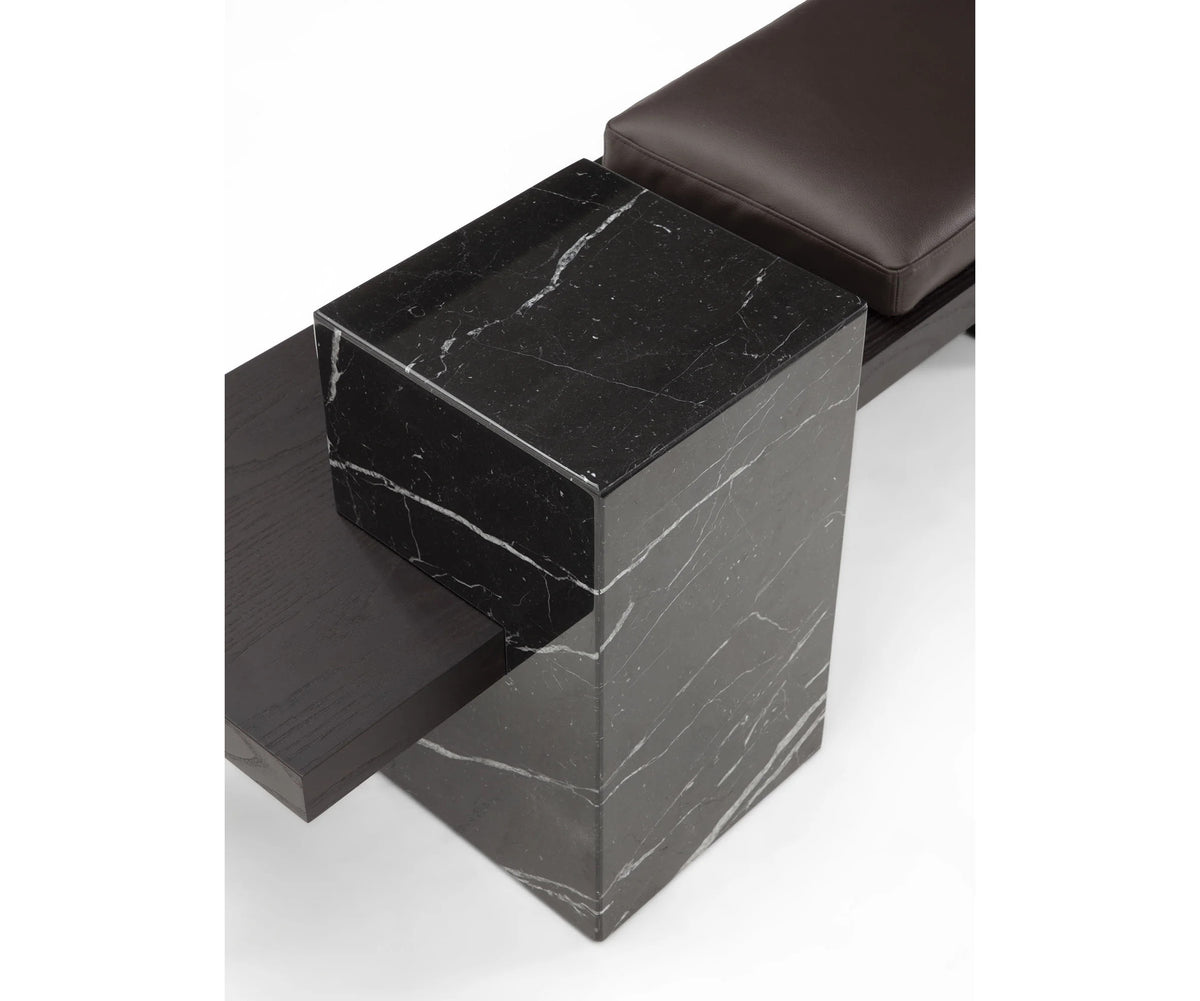 Metis Panca Bench by Frigerio contemporary upholstered bench Casa Design Group