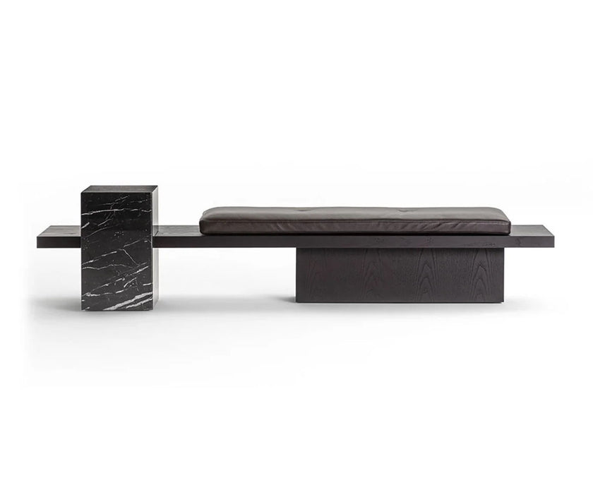 Metis Panca Bench by Frigerio contemporary upholstered bench Casa Design Group