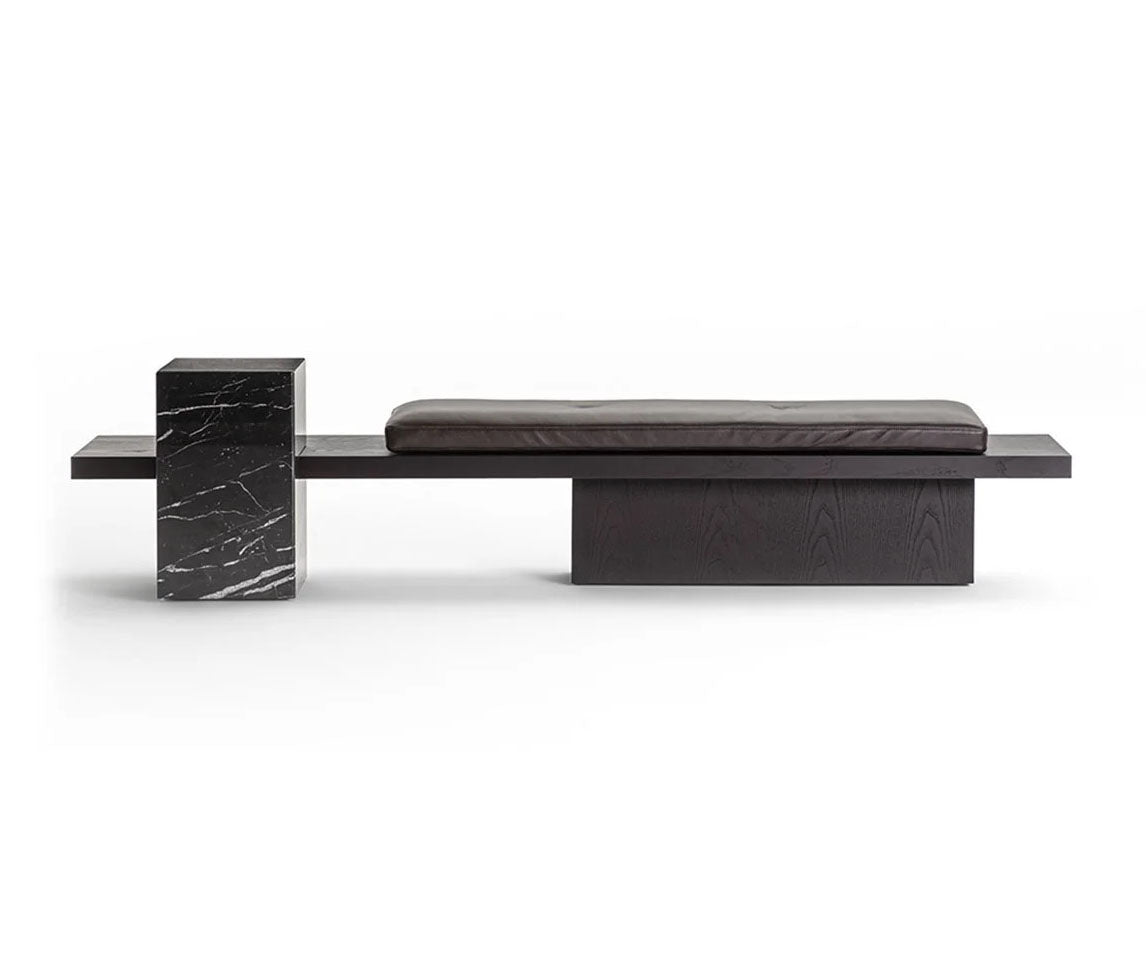 Metis Panca Bench by Frigerio contemporary upholstered bench Casa Design Group