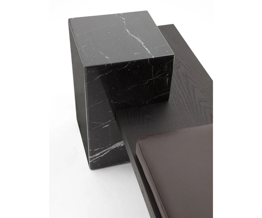 Metis Panca Bench by Frigerio contemporary upholstered bench Casa Design Group