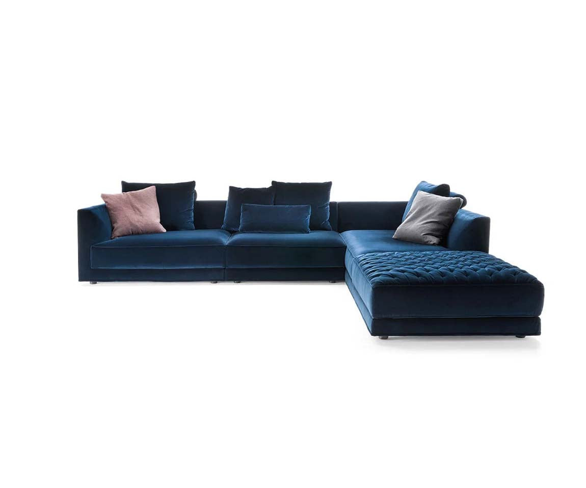 Miller Sectional Sofa by Frigerio modular designer sectional sofa with customizable configurations and contemporary Italian design | Casa Design Group