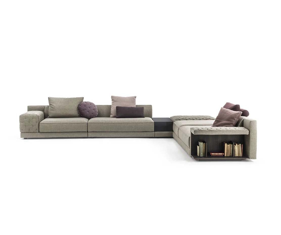 Miller Sectional Sofa by Frigerio modular designer sectional sofa with customizable configurations and contemporary Italian design | Casa Design Group