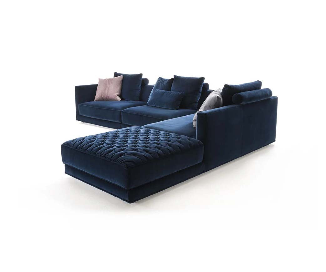 Miller Sectional Sofa by Frigerio modular designer sectional sofa with customizable configurations and contemporary Italian design | Casa Design Group