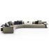 Miller Sectional Sofa by Frigerio modular designer sectional sofa with customizable configurations and contemporary Italian design | Casa Design Group