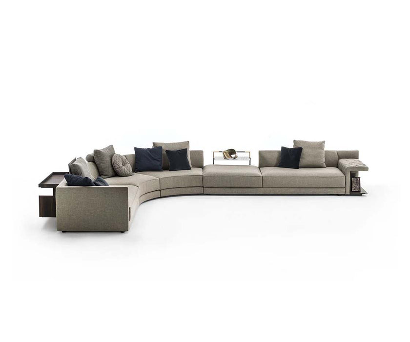 Miller Sectional Sofa by Frigerio modular designer sectional sofa with customizable configurations and contemporary Italian design | Casa Design Group
