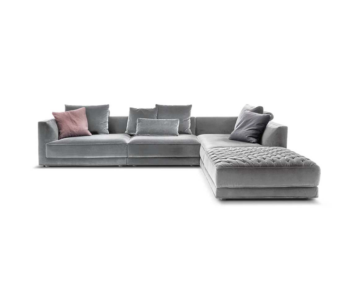 Miller Sectional Sofa by Frigerio modular designer sectional sofa with customizable configurations and contemporary Italian design | Casa Design Group