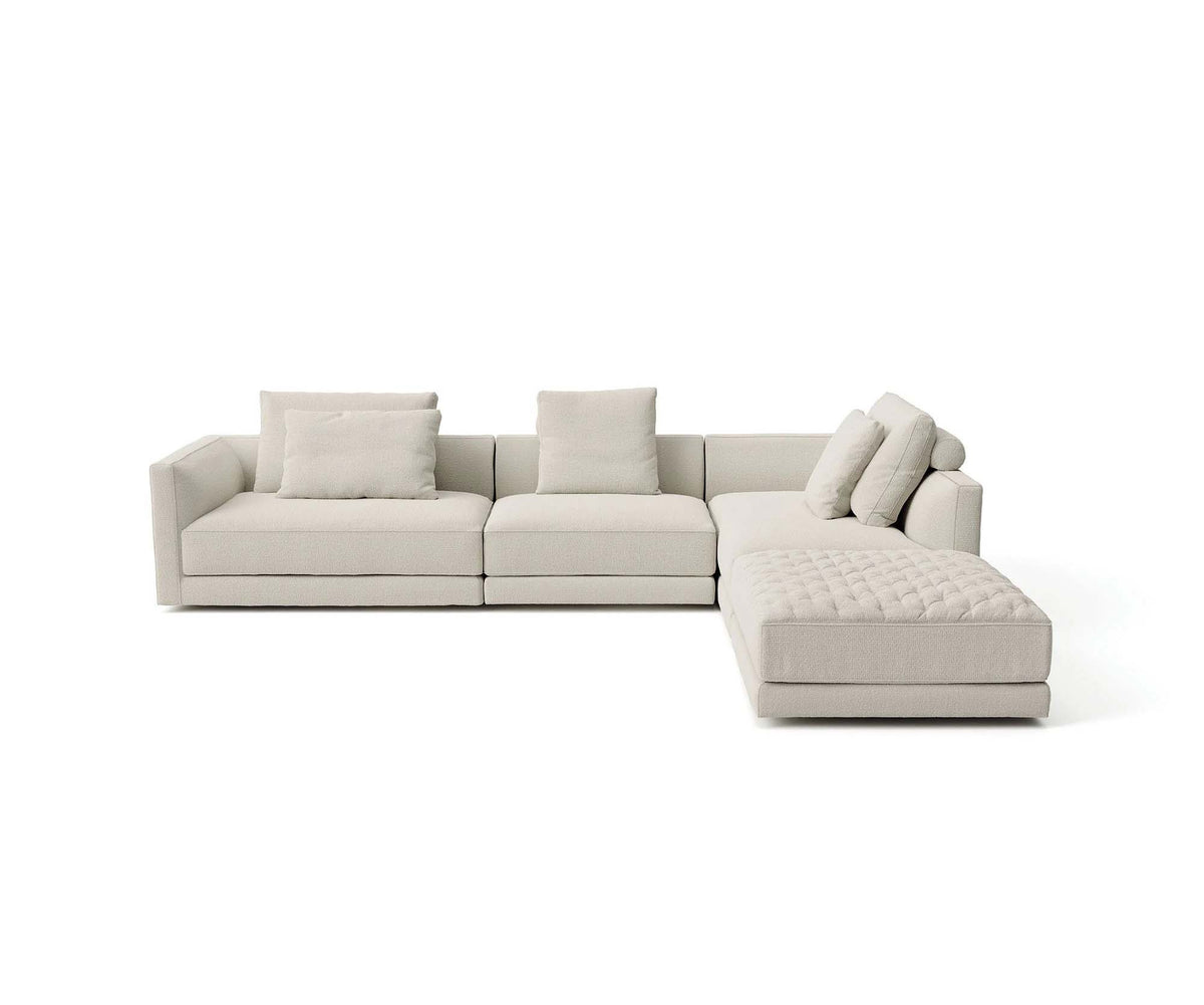 Miller Sectional Sofa by Frigerio modular designer sectional sofa with customizable configurations and contemporary Italian design | Casa Design Group