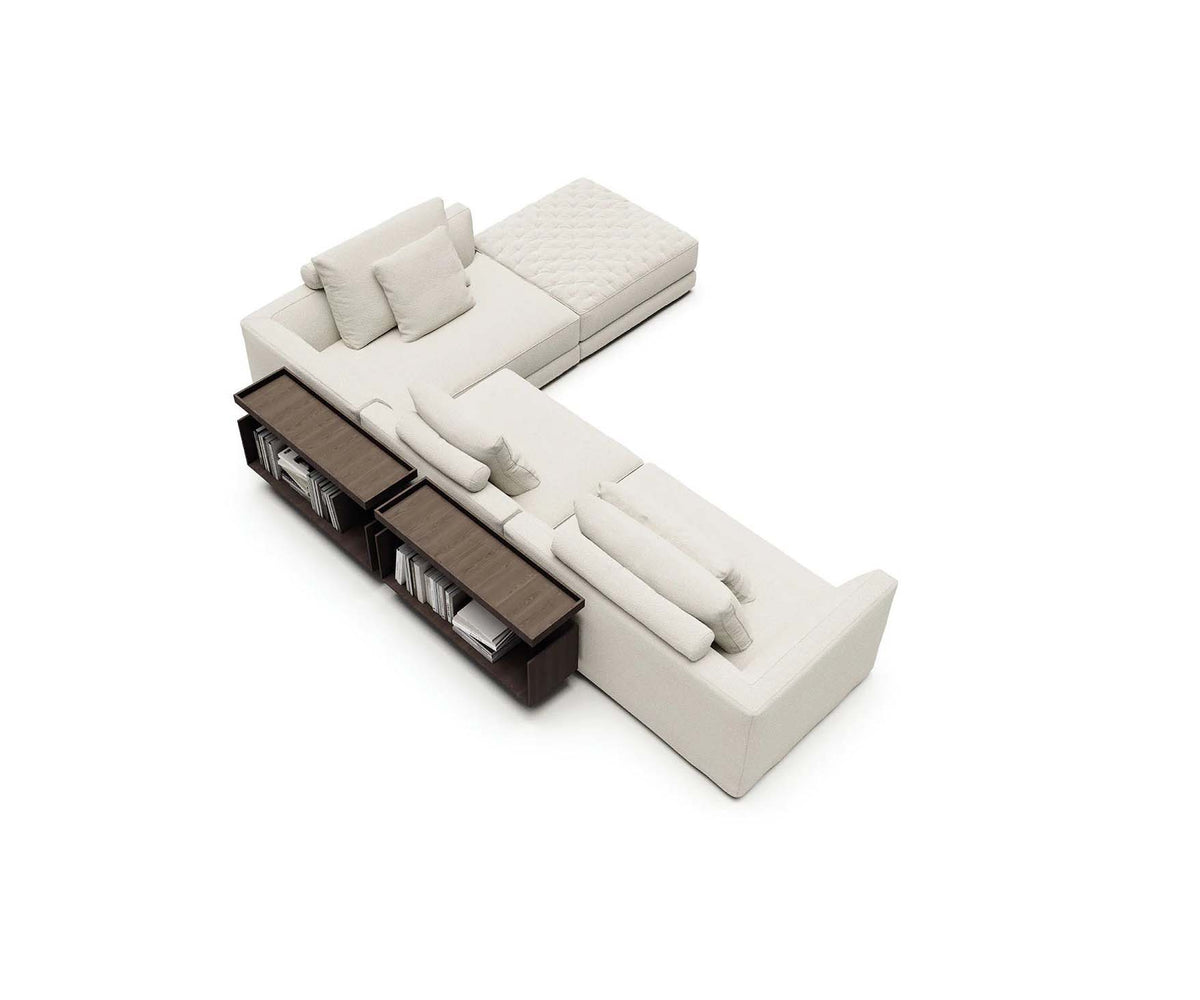Miller Sectional Sofa by Frigerio modular designer sectional sofa with customizable configurations and contemporary Italian design | Casa Design Group
