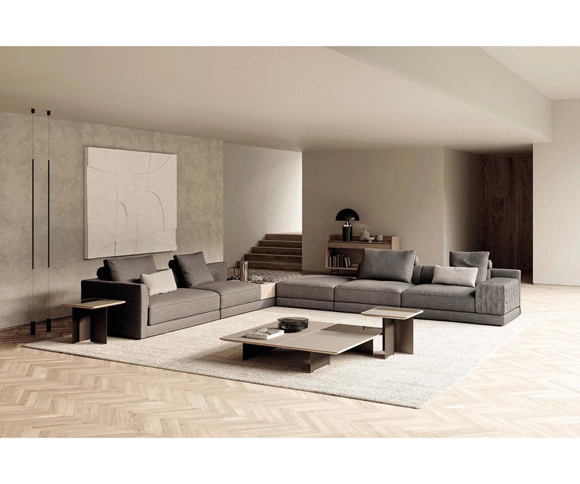 Miller Sectional Sofa by Frigerio modular designer sectional sofa with customizable configurations and contemporary Italian design | Casa Design Group