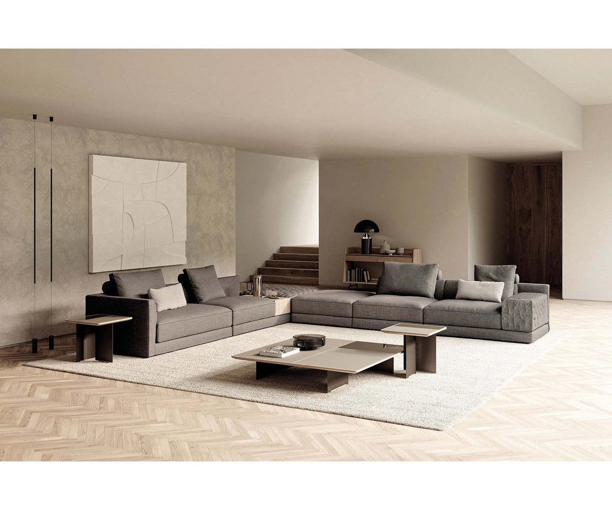 Miller Sectional Sofa by Frigerio modular designer sectional sofa with customizable configurations and contemporary Italian design | Casa Design Group