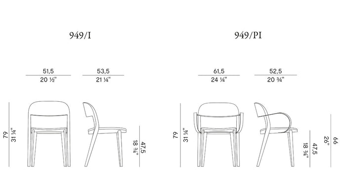 High End Minima Chairs by Potocco Casa Design Group