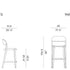 High End Minima Stools by Potocco Casa Design Group