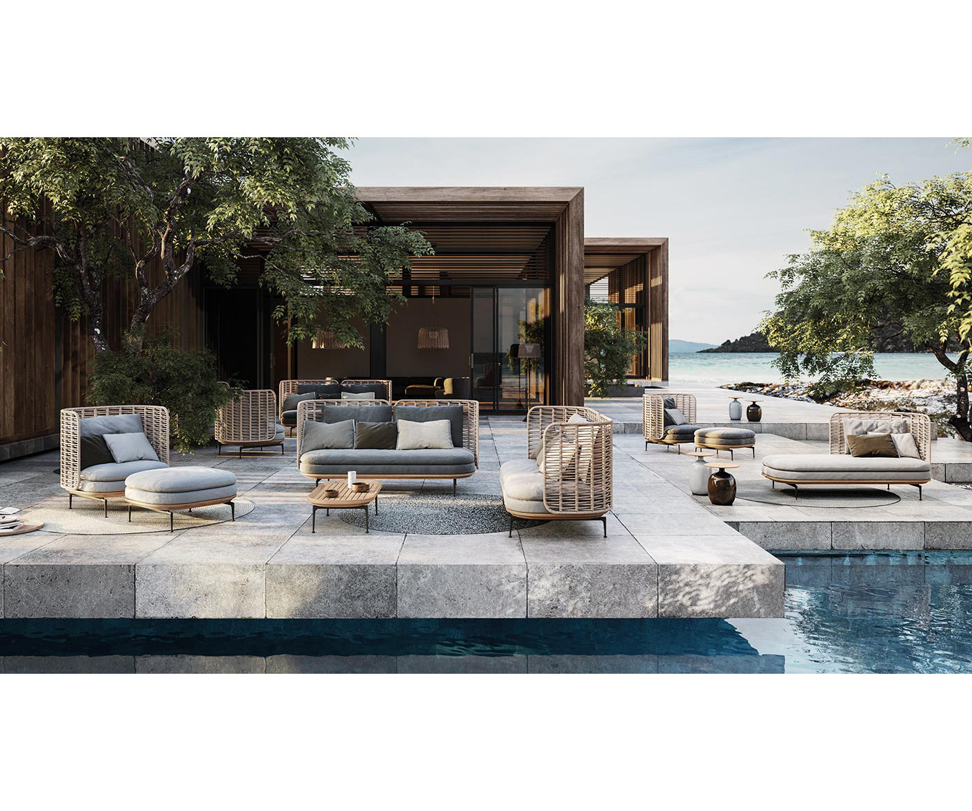 High End Mistral Low Back Lounge Chair by Gloster Casa Design Group