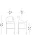 High End Miura Stool by Potocco Casa Design Group
