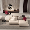 Amanda Lounge Chair by Frigerio featuring sculptural suspended armrests, a solid ashwood base, and premium Italian upholstery | Casa Design Group