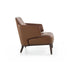 Amanda Lounge Chair by Frigerio featuring sculptural suspended armrests, a solid ashwood base, and premium Italian upholstery | Casa Design Group