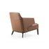 Amanda Lounge Chair by Frigerio featuring sculptural suspended armrests, a solid ashwood base, and premium Italian upholstery | Casa Design Group