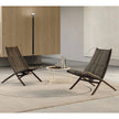 Huli Lounge Chair by Frigerio with solid ashwood frame, braided rope detailing, and premium Italian upholstery | Casa Design Group