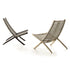 Huli Lounge Chair by Frigerio with solid ashwood frame, braided rope detailing, and premium Italian upholstery | Casa Design Group