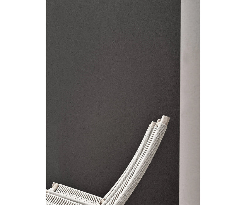 Huli Lounge Chair by Frigerio with solid ashwood frame, braided rope detailing, and premium Italian upholstery | Casa Design Group