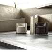 Lou Armchair by Frigerio featuring a contemporary tub silhouette, premium upholstery, and elegant Italian craftsmanship | Casa Design Group