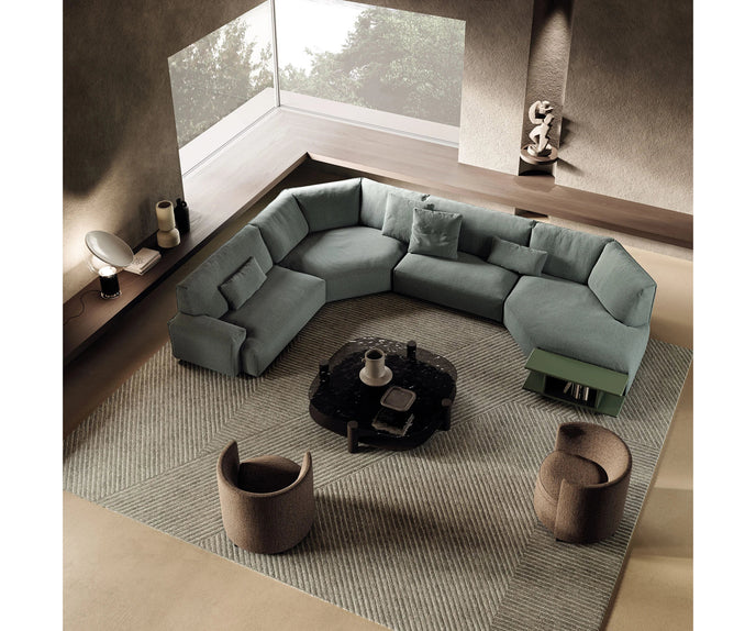 Lou Armchair by Frigerio featuring a contemporary tub silhouette, premium upholstery, and elegant Italian craftsmanship | Casa Design Group