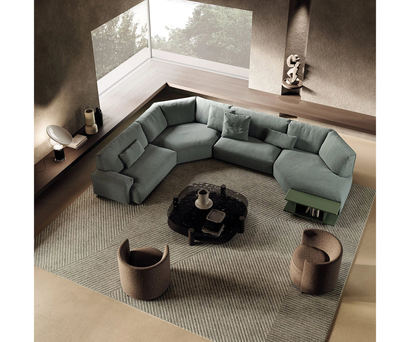 Lou Armchair by Frigerio featuring a contemporary tub silhouette, premium upholstery, and elegant Italian craftsmanship | Casa Design Group