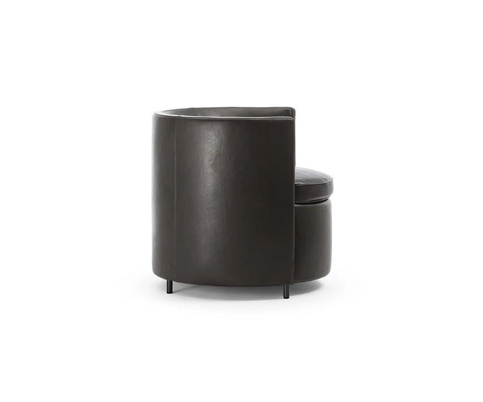 Lou Armchair by Frigerio featuring a contemporary tub silhouette, premium upholstery, and elegant Italian craftsmanship | Casa Design Group