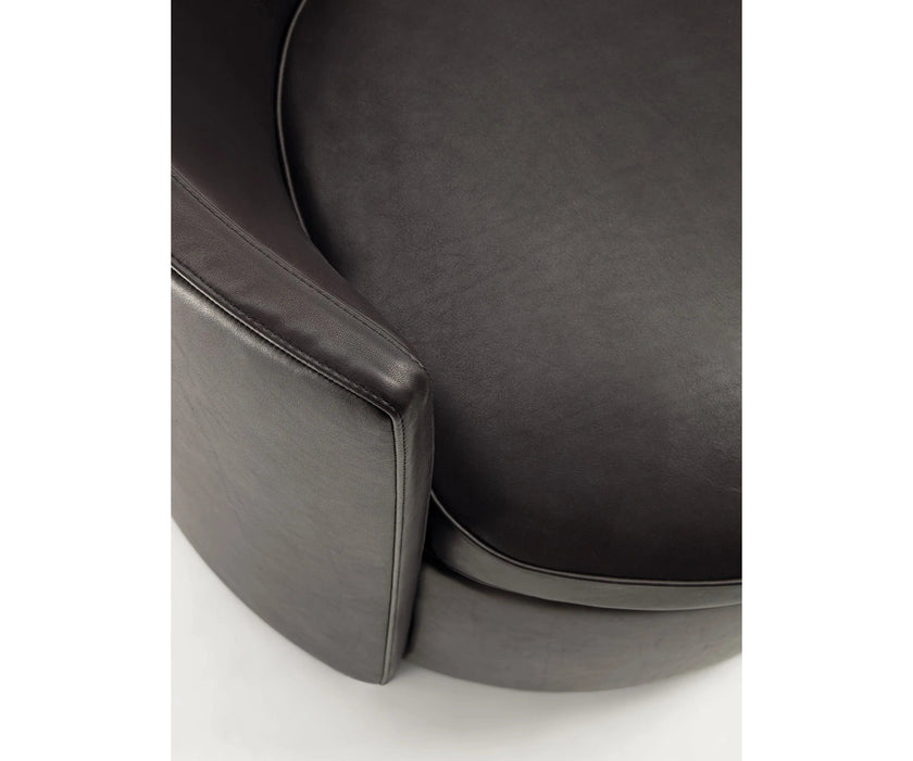 Lou Armchair by Frigerio featuring a contemporary tub silhouette, premium upholstery, and elegant Italian craftsmanship | Casa Design Group