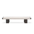 Molteni&C Tibeau upholstered bedroom bench with solid wood frame designed by GamFratesi.
