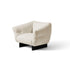 Mon-Cloud Lounge Chair by Cassina designed by Patricia Urquiola with a sculptural upholstered form and wooden base.