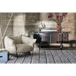 Mon-Cloud Lounge Chair by Cassina designed by Patricia Urquiola with a sculptural upholstered form and wooden base.