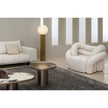 Monaco coffee table by Rugiano with a hand-hammered bronze base and sculptural top.