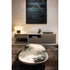 Monaco coffee table by Rugiano with a hand-hammered bronze base and sculptural top.