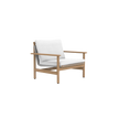 Contemporary Montauk Outdoor Lounge Chair by Danao | Luxury Teak Frame and Woven Fiber Design | Casa Design Group