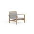 Contemporary Montauk Outdoor Lounge Chair by Danao | Luxury Teak Frame and Woven Fiber Design | Casa Design Group