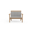 Contemporary Montauk Outdoor Lounge Chair by Danao | Luxury Teak Frame and Woven Fiber Design | Casa Design Group