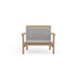 Contemporary Montauk Outdoor Lounge Chair by Danao | Luxury Teak Frame and Woven Fiber Design | Casa Design Group
