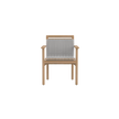 Montauk Premium Teak Wood Frame Arm Dining Chair by Paola Lenti | Casa Design Group