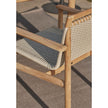 Montauk Premium Teak Wood Frame Arm Dining Chair by Paola Lenti | Casa Design Group