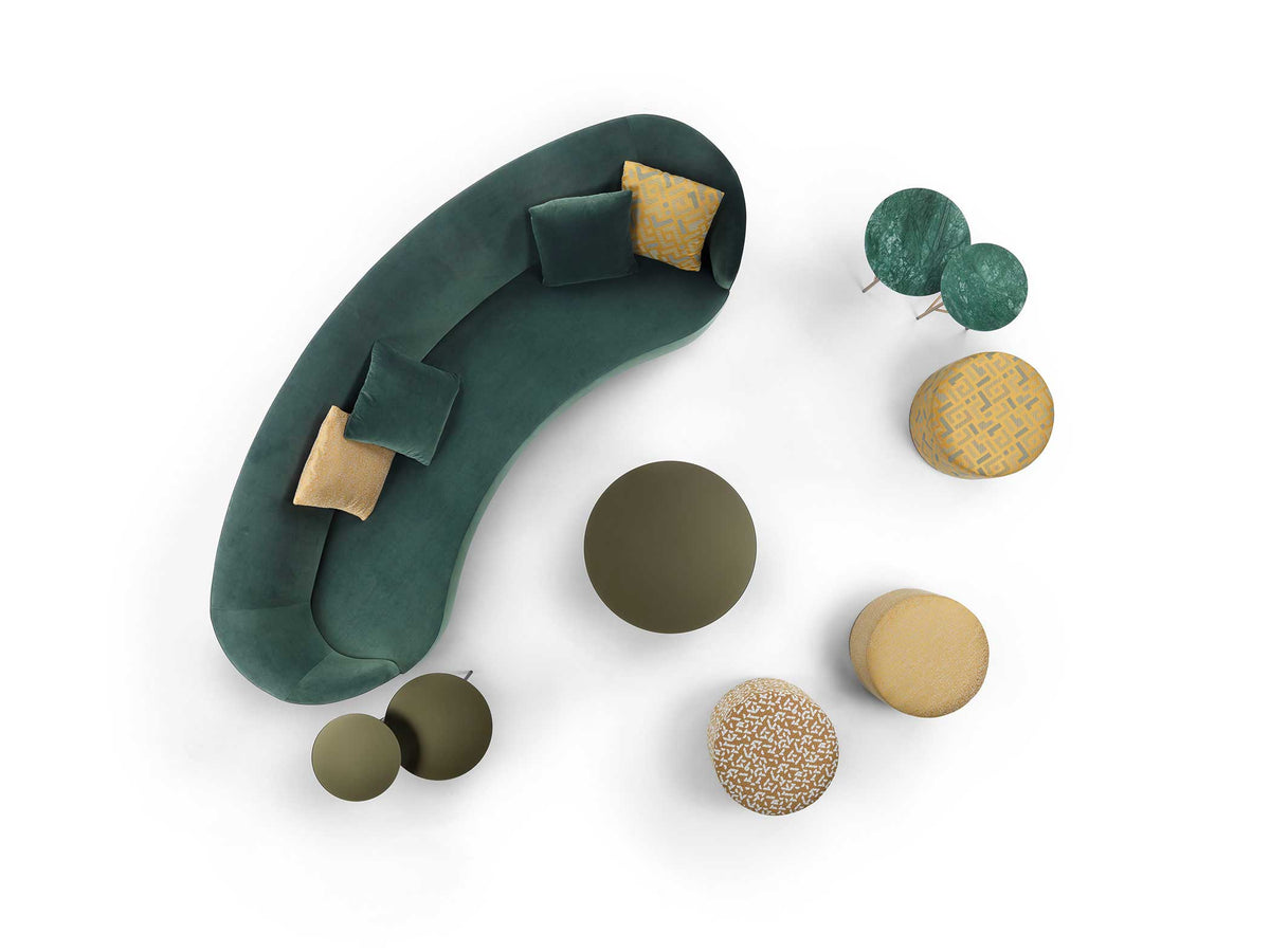 Moon Round Arm Sofa by Marelli Casa Design Group