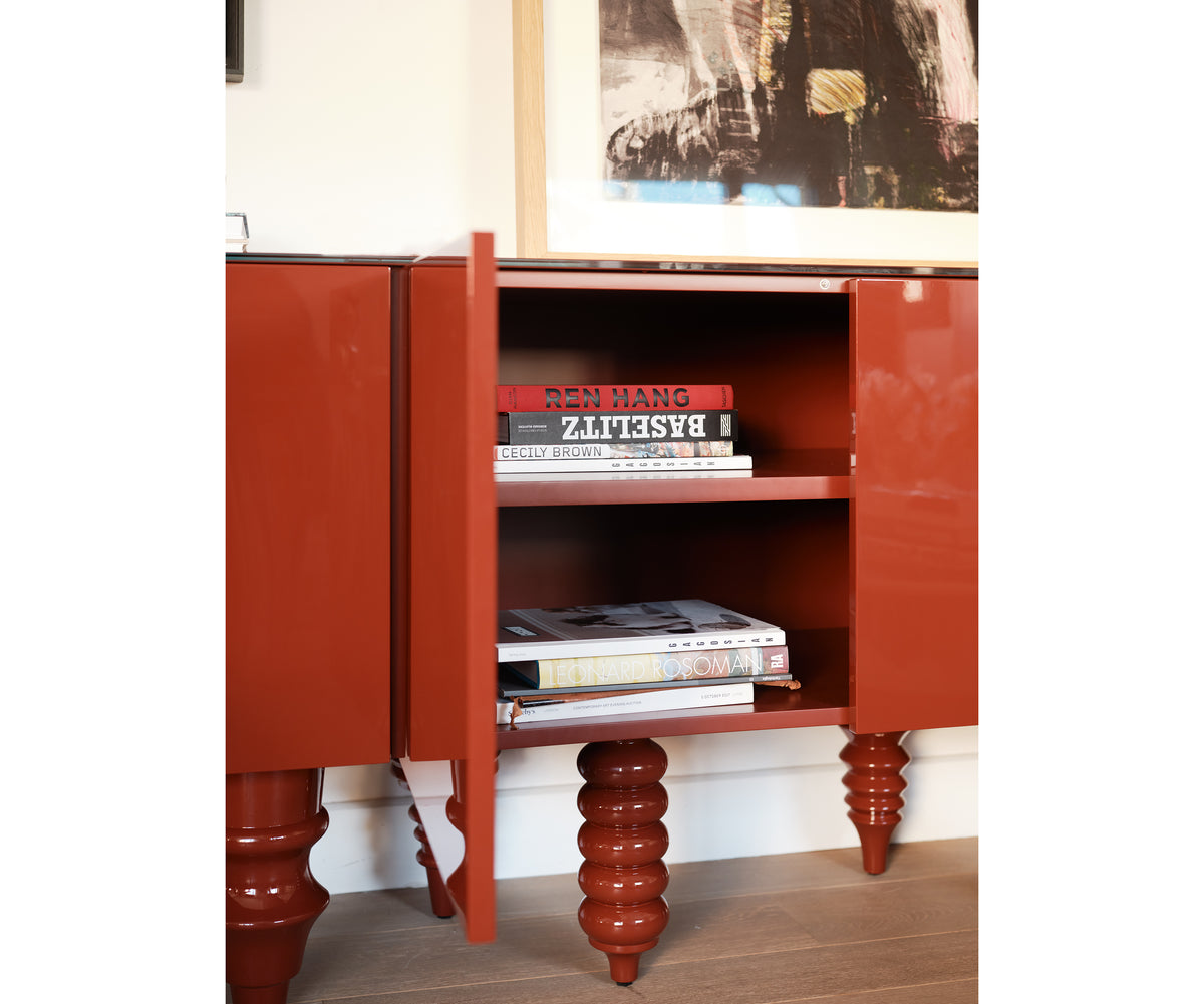 Colorful Multileg Cabinet in Lacquer Finish by BD Barcelona Casa Design Group