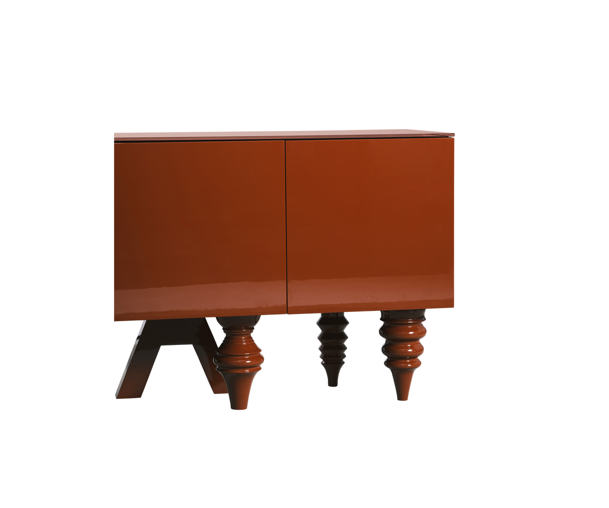 Colorful Multileg Cabinet in Lacquer Finish by BD Barcelona Casa Design Group