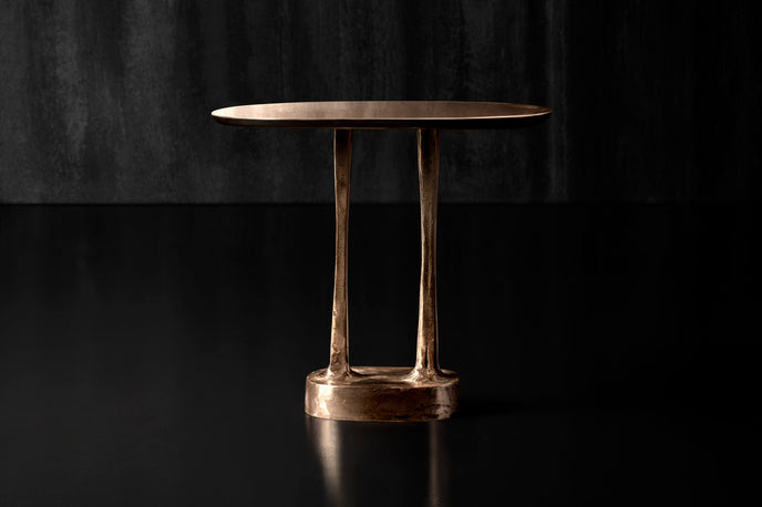 High End Mushroom Side Table by Henge Casa Design Group