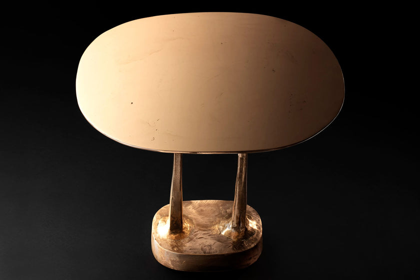 High End Mushroom Side Table by Henge Casa Design Group