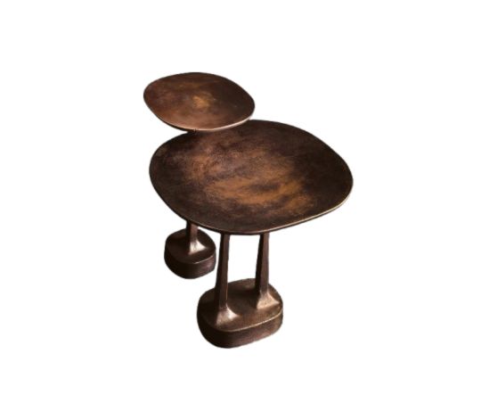 High End Mushroom Side Table by Henge Casa Design Group