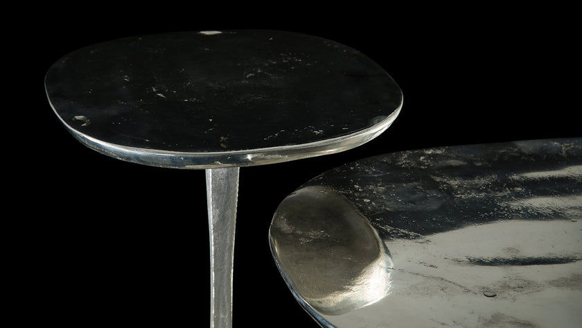 High End Mushroom Side Table by Henge Casa Design Group