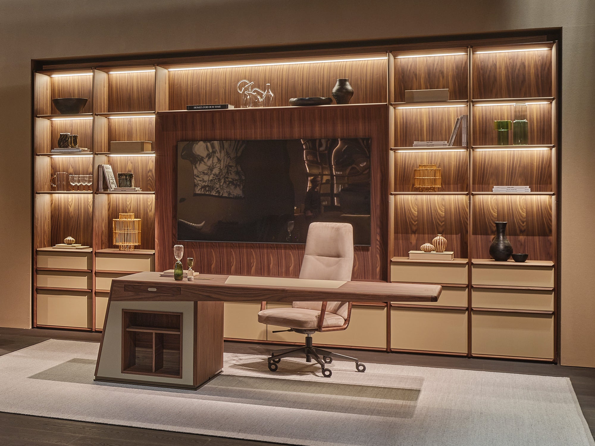High End My Case Bookcase by Porada Casa Design Group